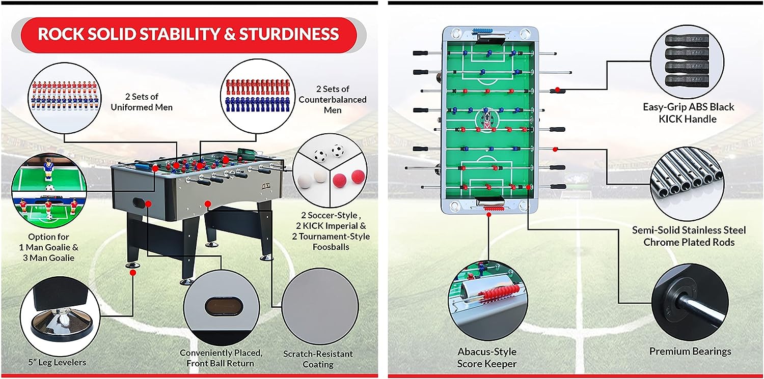 KICK Symphony 55 Foosball Table Review FoosballTips